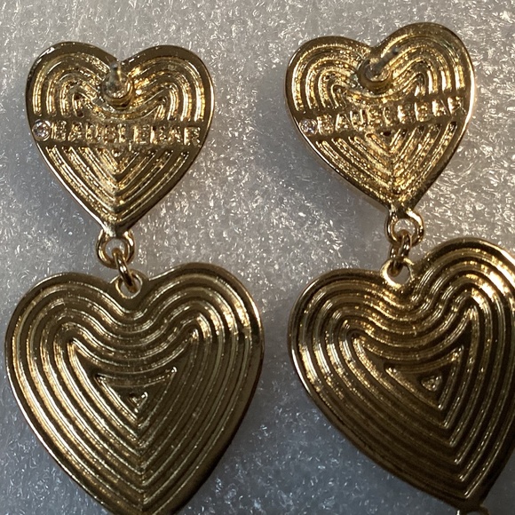 Baublebar 3 Tier Tortoise Shell Heart Dangle Earrings - Picture 7 of 7